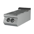 Elektroherd, 2 Kochplatten, 5,6 kW, 6-stufiger Schalter, 400V, Edelstahl, 400×900×300 mm, Serie 900 – Produktbild