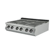Elektroherd, 6 Kochplatten, 16,8 kW, 6-stufiger Schalter, 400V, Edelstahl, 1200×900×300 mm, Serie 900 – Produktbild
