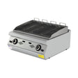 Gas-Wassergrill, Gusseisenrost, 14 kW, 2 Heizzonen, Piezozündung, Edelstahl, 800×900×300 mm, Serie 900 – Produktbild