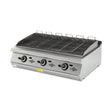Gas-Wassergrill, Gusseisenrost, 21 kW, 2 Heizzonen, Piezozündung, Edelstahl, 1200×900×300 mm, Serie 900 – Produktbild