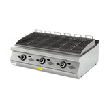 Gas-Wassergrill, Gusseisenrost, 21 kW, 2 Heizzonen, Piezozündung, Edelstahl, 1200×900×300 mm, Serie 900 – Produktbild
