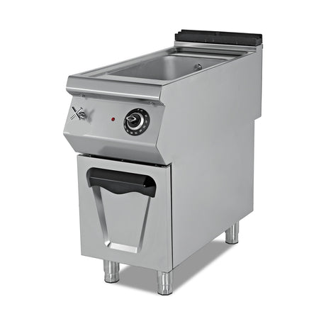 Elektro-Bain-Marie, 1x GN 1/1, 2,5 kW, Thermostat, Ablassventil, 230V, Edelstahl, 400×900×800 mm, Serie 900 – Produktbild
