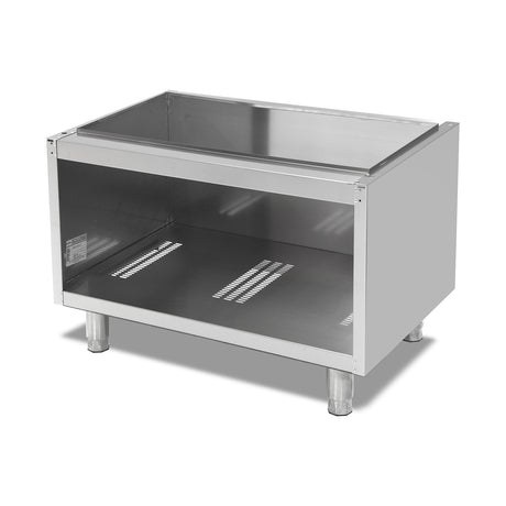 Unterschrank, ohne Tür, Edelstahl, hygienisch, 1200×790×550 mm, Serie 900 – Produktbild