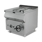 Gas-Kippbratpfanne, 80 Liter, 11,2 kW, Handhebung, Edelstahl, 800×900×850 mm, Serie 900 – Produktbild