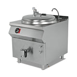 Elektro-Kochkessel, 250 Liter, 30 kW, doppelwandig, Thermostat, 400V, Edelstahl, 1200×900×850 mm, Serie 900 – Produktbild