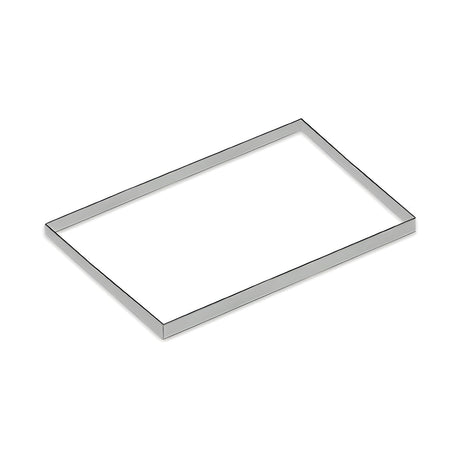 Edelstahlrahmen, robust, 4000×1370×550 mm, Serie 900 – Produktbild