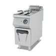 Elektro-Fritteuse, 24 Liter, 18 kW, Edelstahlkörbe, Thermostat, 400V, Edelstahl, 400×900×850 mm, Serie 900 – Produktbild