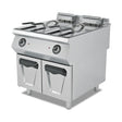 Elektro-Fritteuse, 2x 24 Liter, 36 kW, Edelstahlkörbe, Thermostat, 400V, Edelstahl, 800×900×850 mm, Serie 900 – Produktbild