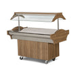 Buffettheke neutral, Granitplatte, Glasaufsatz, LED-Beleuchtung, 1800×890×870 mm – Produktbild