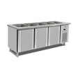 Kühltisch, 4x1/1 GN, 1500×790×850 mm – Produktbild
