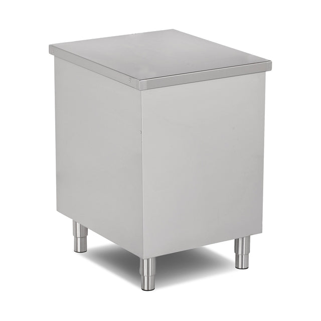 Buffettheke neutral, Edelstahl, optionale Holzfront, verstellbare Füße, 600×790×850 mm – Produktbild