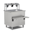 Besteckstation neutral, 0,8 m³, 800×790×850 mm, Edelstahl, Holzfront optional – Produktbild