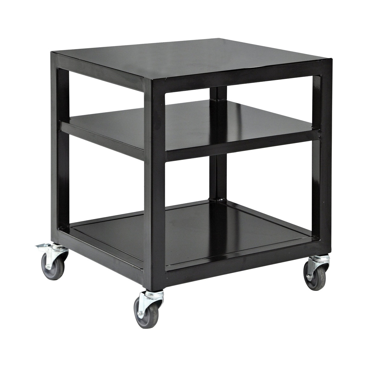 Ofen-Untergestell, Edelstahl, mit Aschelade, 730×730×790 mm – Produktbild