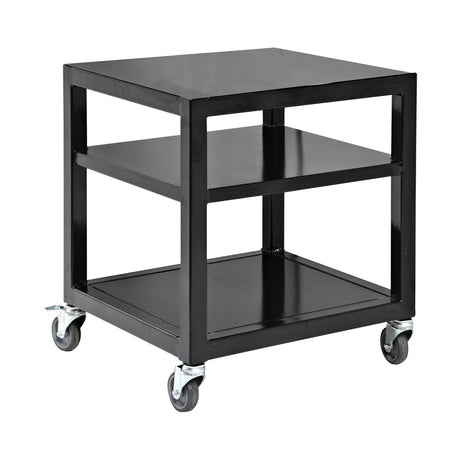 Ofen-Untergestell, Edelstahl, mit Aschelade, 730×730×790 mm – Produktbild