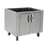 Ofen-Unterschrank, Edelstahl, mit Tür, 705×690×782 mm – Produktbild