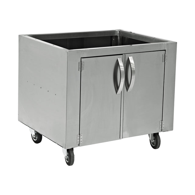 Ofen-Unterschrank, Edelstahl, mit Tür, 705×690×782 mm – Produktbild