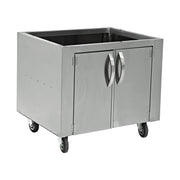 Ofen-Unterschrank, Edelstahl, mit Tür, 890×770×805 mm – Produktbild