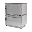 Lammbackofen Gas, doppellagig, 33 kW, Edelstahl, 1210×973×1585 mm – Produktbild