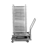 Tablettwagen, für 15 Tabletts 40×60 cm, 1,5 m³, 77 kg, 590×750×1700 mm – Produktbild