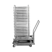 GN-Wagen, für 20x GN 2/1, Edelstahl, 1,5 m³, 77 kg, 820×920×1710 mm – Produktbild