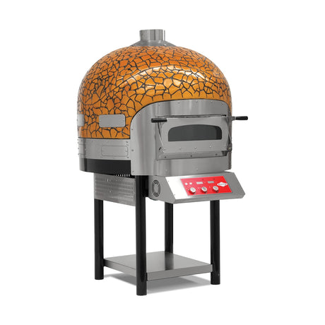 Pizzaofen Elektro Drehboden digital, Ø 300 mm 6 Pizzen, 17 kW, 75 Stk/h, 1200×1384×2000 mm – Produktbild