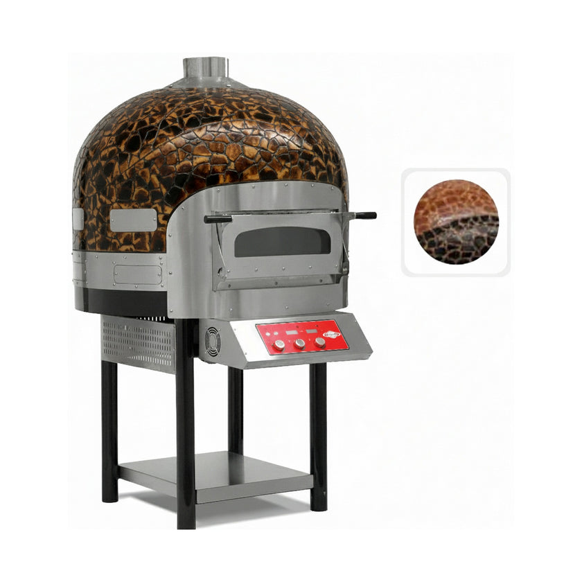 Elektro-Pizzaofen mit Drehboden – 6 Pizzen Ø 300 mm – 17 kW