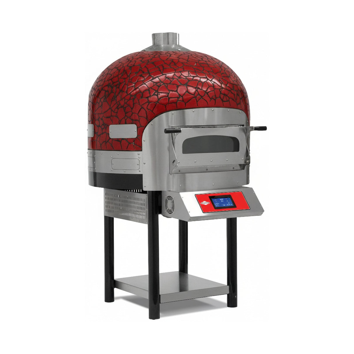Forno pizza elettrico a platea rotante – 6 pizze Ø 300 mm – 17 kW – touchscreen da 7 pollici