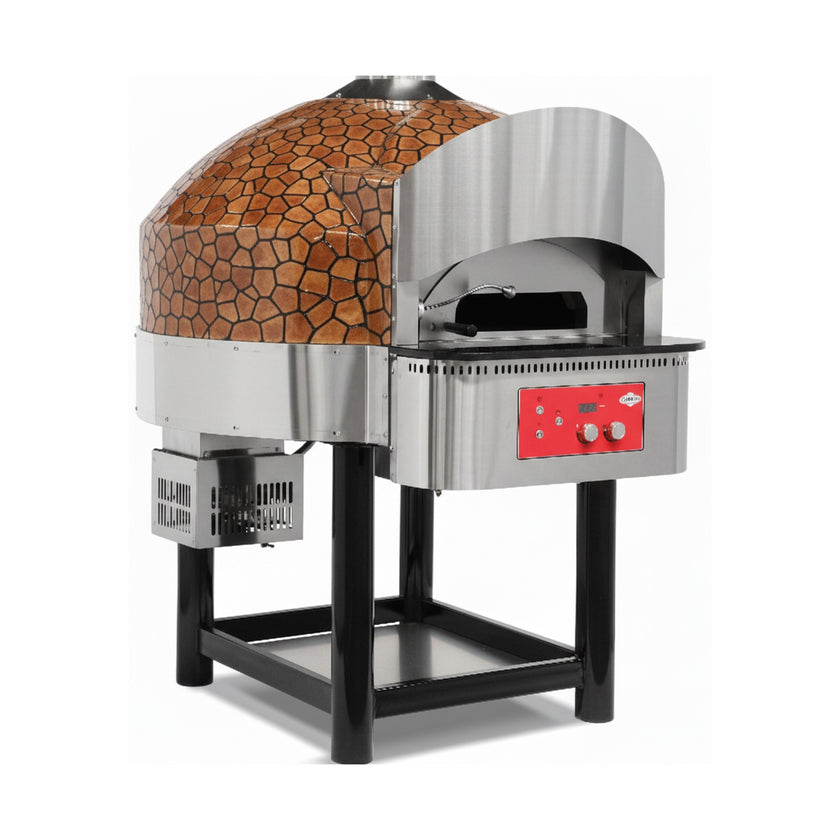 Gas rotating-deck pizza oven – 6 pizzas Ø 300 mm – 41.20 kW