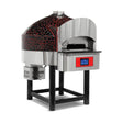 Pizzaofen Gas Drehboden digital, Ø 300 mm 6 Pizzen, 41,2 kW, 75 Stk/h, 1480×1724×1855 mm – Produktbild