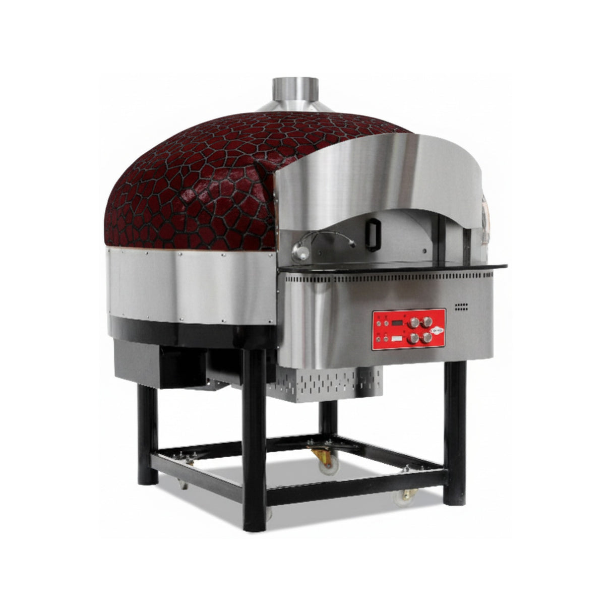 Four à pizza à gaz à sole rotative – 9 pizzas Ø 300 mm – 48 kW