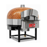 Gas-Pizzaofen mit Drehboden – 9 Pizzen Ø 300 mm – 48 kW – 7-Zoll-Touchscreen