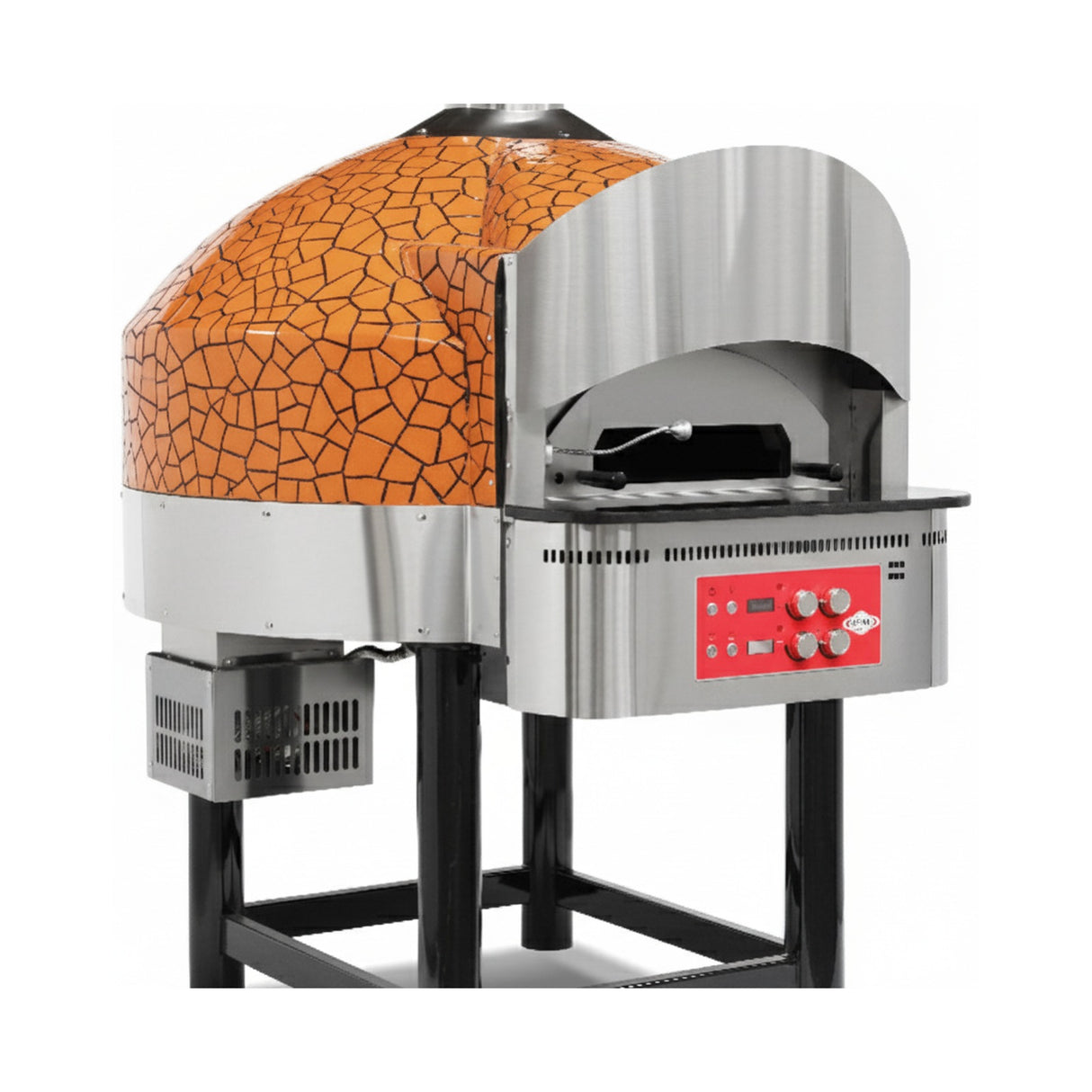 Gas pizza oven with fixed deck – 9 pizzas Ø 300 mm – 28.70 kW