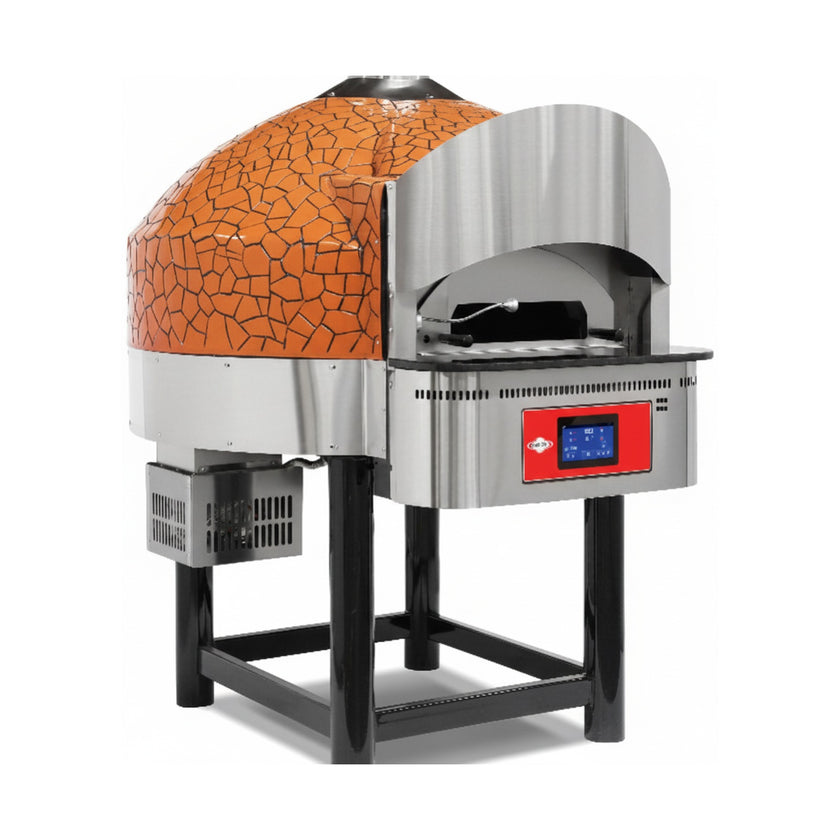Gas-Pizzaofen mit fester Backfläche – 9 Pizzen Ø 300 mm – 28,70 kW – 7-Zoll-Touchscreen