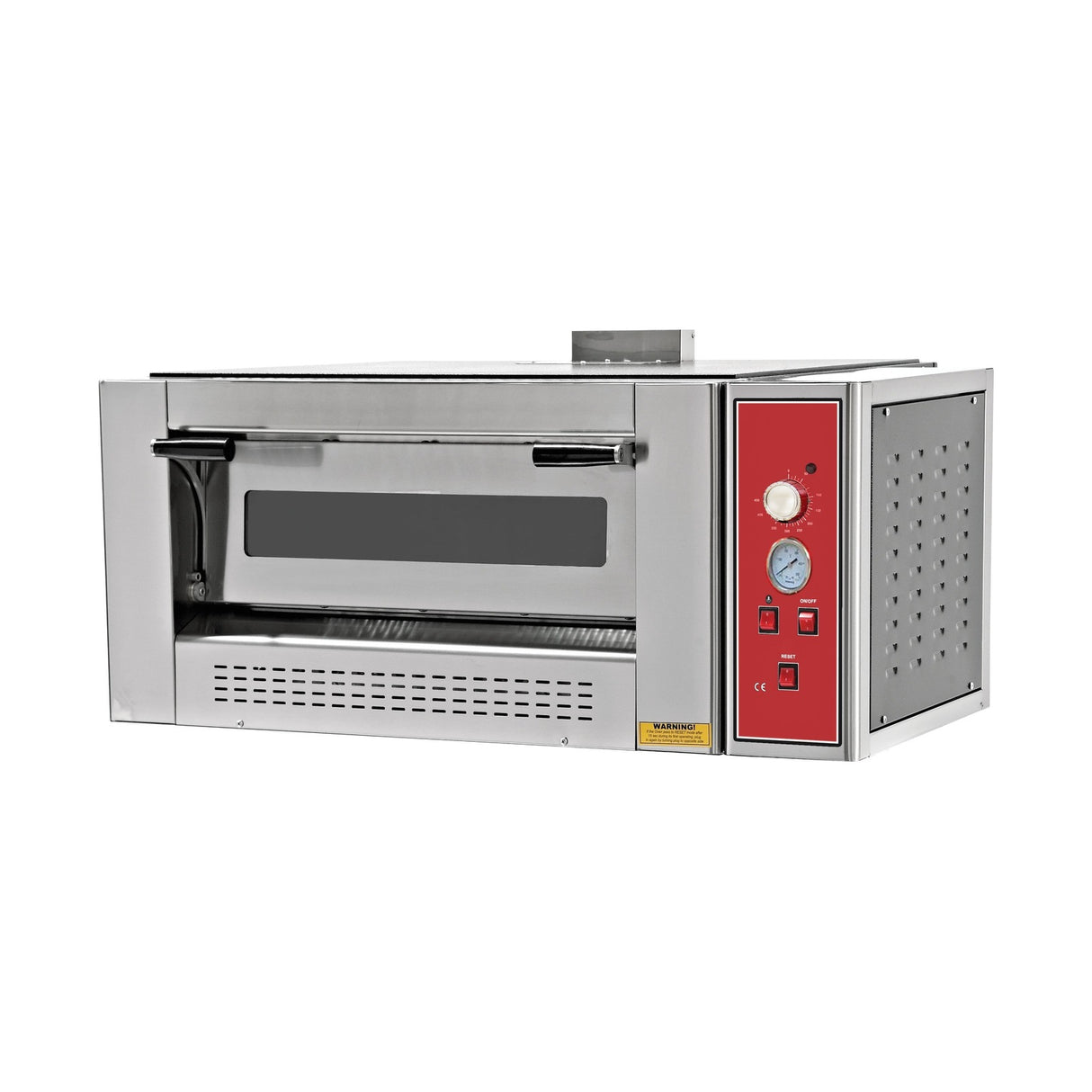 Pizzaofen Gas einlagig, Ø 300 mm 9 Pizzen, 22 kW, 1400×1250×520 mm – Produktbild