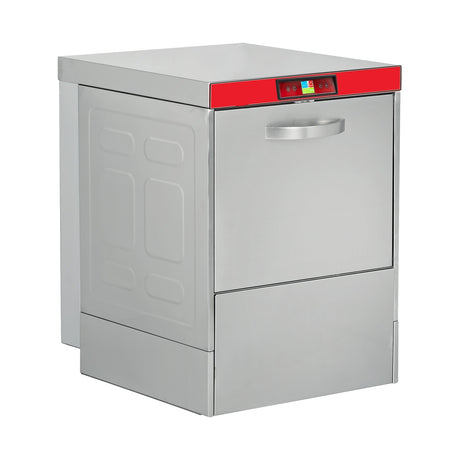 Untertischspülmaschine, Digitalsteuerung, 380V, 500 Teller/Stunde, 4 Programme, Korb 500×500 mm, mit Dosierpumpen, 5,55 kW, 590×660×830 mm – Produktbild