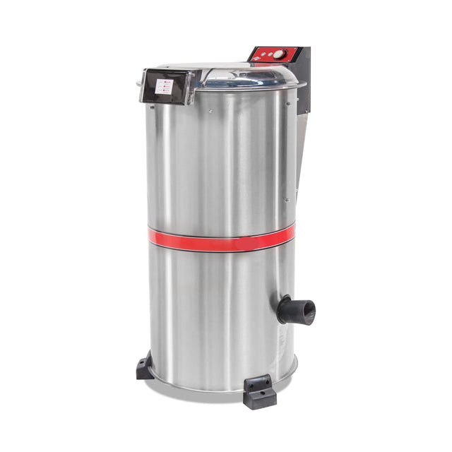 Gemüse- und Salattrockner, 40 Liter, 0,55 kW, Timer, Magnet-Sicherheitsschalter, Edelstahl, 590×780×1065 mm – Produktbild