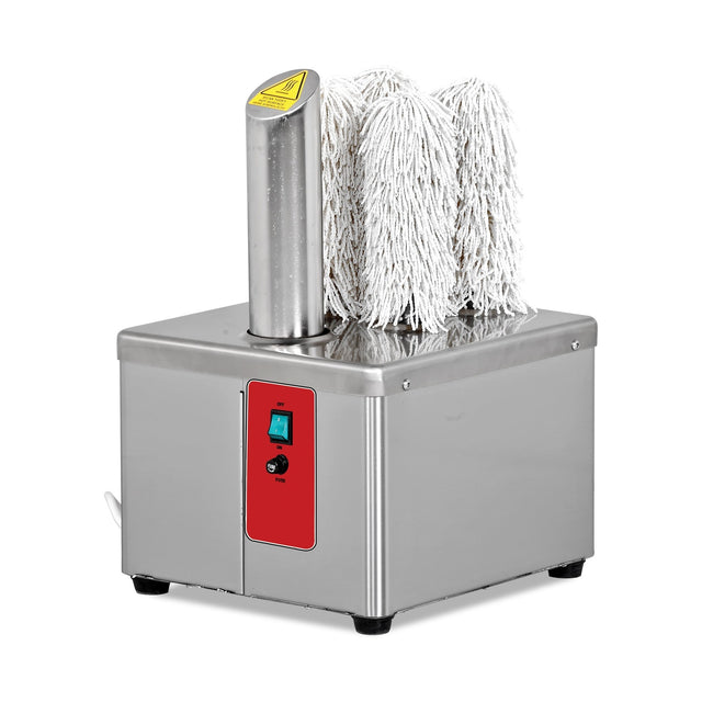 Gläsertrockner, Heißluft, 300-360 Gläser/Stunde, 5 Bürsten, 1,49 kW, Edelstahl, 325×370×505 mm – Produktbild