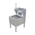 Vorbereitungsspültisch, 1 Becken, 500×600×900 mm, Edelstahl – Produktbild