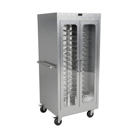 Tellerwärmewagen, 88 Teller Ø 18–32 cm, Digitalthermostat bis 60 °C, 230V, Edelstahl, 944×750×1770 mm – Produktbild