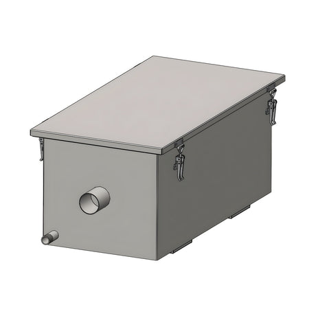 Fettabscheider, 16 L, Edelstahl, 730×413×420 mm – Produktbild