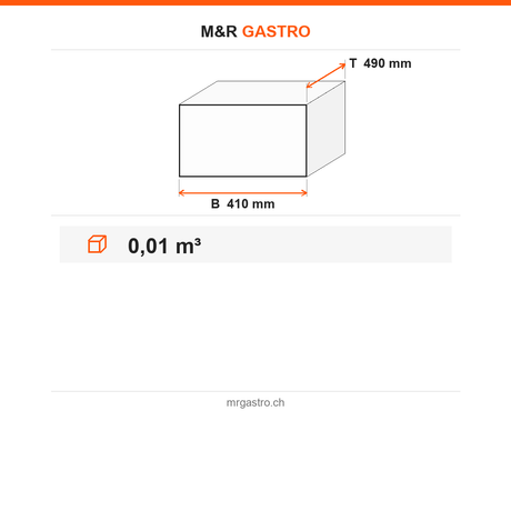 Kaffeeschublade, 2 kg Behälter, Mahlwerk Ø 60 mm, thermischer Motorschutz, Edelstahl AISI 304, 410×490 mm – Technische Daten