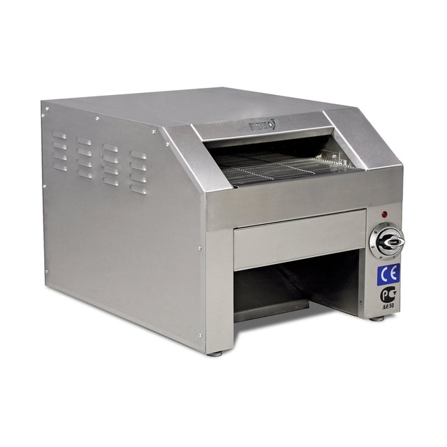 Förderbandtoaster, 3,5 kW, 230 V, 600 Scheiben/Stunde, Edelstahl, 478×644×431 mm – Produktbild