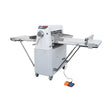 Teigausrollmaschine mit Band, automatisch, Bandbreite 520 mm, digitale Dickenanzeige, verstellbare Dicke, Edelstahl, 0,55 kW, 2060×1040×1140 mm – Produktbild