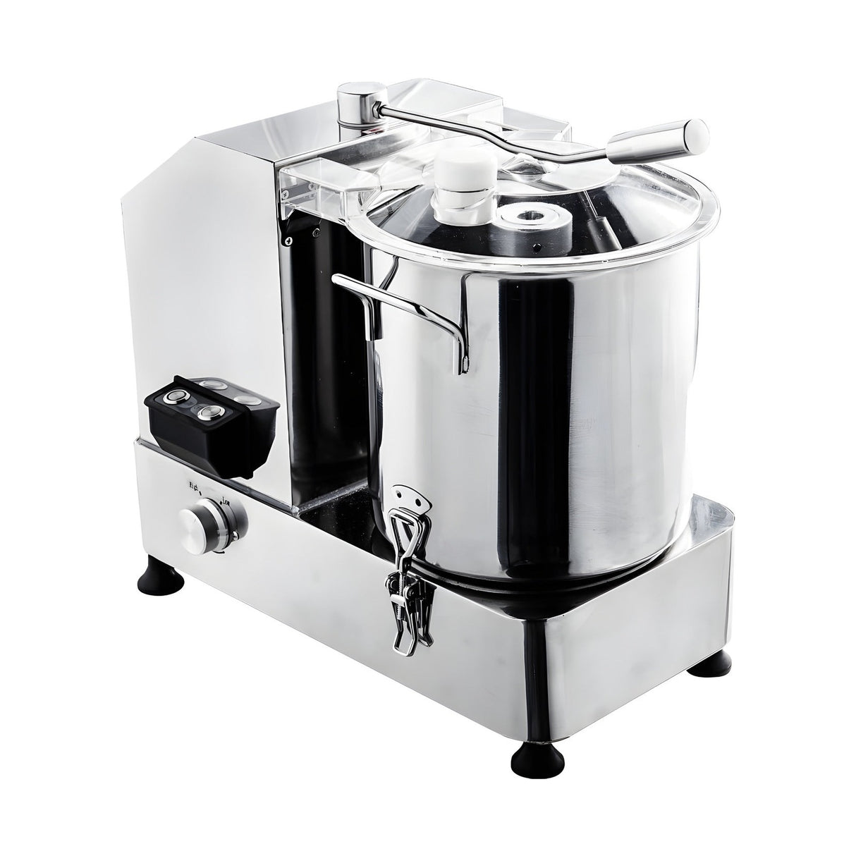 Cutter Mixer, 12 L, 1,2 kW, 1100–2800 U/min, Edelstahl, 316×523×489 mm – Produktbild