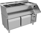 Under Set Deep Drawer Refrigerator with 2 Drawers + Cocktail Table – 4x2/3 200 L