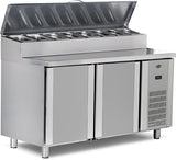 Pizza and Salad Refrigerator with 2 Doors – 300 L