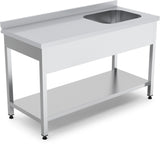 Sink with 1 Bowl Left - 1200x700x850 mm