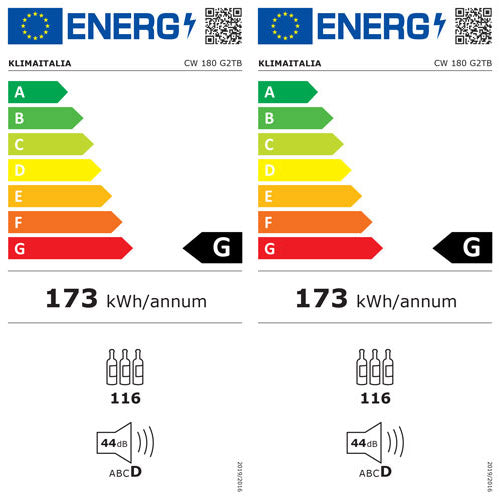Étiquette énergétique officielle, classe G