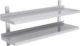 Mensola da parete – 1800×400 mm – 2 ripiani – supporto cucina robusto