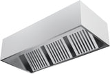 Wall Type Box Hoods with Filters - 4500x900x400 mm